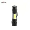 Zoom Aluminum Alloy With Pen Clip, Cob Side Light Flashlight, Strong Light, Long-Distance Outdoor Mini LED Flashlight 588969