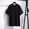 175kg 7XL Plus Size Women's Bust 170 Summer Loose Solid Short-Sleeved V-Neck T-Shirt 2XL 3XL 4XL 5XL 6XL 7XL 6Colors g2Cf#