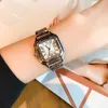 Mt Home Fashion Square Steel Band Womens Watch Small and Popular Card Home samma romerska vattentäta kvartsklocka