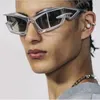 Luxe designer zonnebrillen vrouwen mannen fomous futuristische y2k zonnebril katten oogmode trendy hiphop tinten uv400
