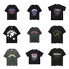 Homens camisetas Homens Camiseta Rosa Young Thug Sp5der 555555 Mans Mulheres Qualidade Espuma Impressão Spider Web Padrão Tshirt Moda Top Tees T240330