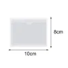 1pc Self-adhesive Label Bag Windshield Parking Permit Transparent Card Bag 100mm X 80mm Plastic Card Cover Car Sticker