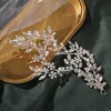 sier Color Headbands Crystal Fr Hairband Bridal Wedding Hair Accories Women Hair Vines Head Jewelry Handmade New Design p4cd#