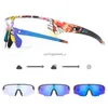 SCVCN Färg Byt cykelglasögon Utomhussport som kör med högupplöst solglasögon för män och kvinnor
