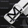 Ceintures M lettre dames ceintures marque de luxe ceinture transparente ceinture noire pour homme boucle lisse haute qualité hommes ceinture en cuir véritable T240330