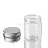 Storage Bottles Aluminum Lid Plastic Jar 100ml 120ml 150ml 150g 200ml 250ml 24pcs Transparent Clear Empty Cosmetic Cream Packaging Container