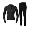 Kvinnors djupa dyk Wetsuit Neopren Split långärmad dykning kläder Håll varm jacka mode surfing snorkling byxor 2mm kostym 240321