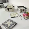 Tapetes de mesa 2/4/6 Uds. Posavasos creativos hechos a mano, cómodos, seguros, saludables, sin contaminación, borde liso con ranuras que ahorran espacio en el hogar