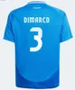 Włochy piłka nożna włoska 2024 Euro Puchar narodowa Baggio Italia Jersey T Shirt Verratti Chiesa Jorginho Football Shirt Barella Maldini Kids