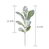 Decorative Flowers 10 Pcs Artificial Greenery Stems 12.4 Inches Faux Eucalyptus Leaves For Vase Bridal Wedding Bouquet Table Centerpiece DIY