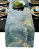 Table Runner Abstract Marble Texture Modern Runners for Wedding Party Chirstmas Cover Hotel Home Decor Coffee yq240330