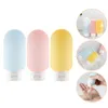 Storage Bottles 3Pcs Container Dispensers Makeup Subpackaging Travel Empty Bottle Cream Squeeze