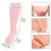 1Pair Feet Long Care Socks SEBS Moisturizing Silicone Gel Elasticity Socks Care Exfoliate Protectors Anti Cracking Spa Foot Skin 240322