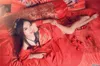 nouveaux vêtements de danse photographie de portrait élégant rouge Hanfu Fairy Dr M5pv #