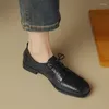 Casual Schoenen Lente Schapenvacht Loafers Vrouw Dikke Hakken Vierkante Neus Voor Vrouwen Zachte Pumps Zaptos De Mujer