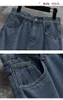 Plus Size Mulheres Denim Saia Azul Profundo Grande A Linha Split Midi Lg Saias Femininas Cintura Alta Roupas Grandes Y2K Fi 33vP #