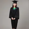 6style University Graduati Gown Student High School Uniformen Klasse Team Wear Academic Dr für Erwachsene Bachelor Robes + Hat Set H3i6 #