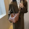 Bolso de mano retro Fi, bolso cruzado de cuero sintético impermeable, bolso de hombro versátil de moda para mujer f1Ed #