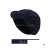 Beanie/Skull Caps 2022 New Fashion Head Scarf Elegant Sier Turban For Women Muslim Hijab Scarves Soild Color Ladies Beanies Dhgarden DHZ1W