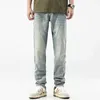 Men's Jeans Autumn New Side Stripe Man Pants Cotton Stretch Long Trousers Male Casual Daily Jeans Clothing J240328