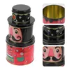 Storage Bottles Cajas Para Fresas Con Chocolate Christmas Tin Box Tinplate Jars Biscuit Candy Mother