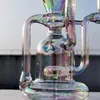 2024 Heady Glass Neo Fab Rainbow Tinted 12 Inch Large Scale Glass Bongs Water Pipe Bong Tobacco Smoking 14MM Bowl Dab Rig Recycler Bubbler Pipes