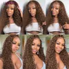 #4 paquete de ondas de agua de color marrón de chocolate con cierre HD HD Transparente Lace Brasil Brasileño Raw Human Weave Bundle Deal