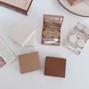 1PCS Cute Contact Lens Case Mini Square Biscuits Girl Cosmetic Contact Lens Container Travel Set Spectacle Case Storage Lens Box