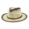 Stingy Brim Hats Summer Panama Hat Women Khaki Beach St Fedora Female Vintage Casual Sombrero Trilby Sun Chapeau Drop Delive Dhgarden Dhbv1