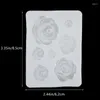 Stampi da forno 1Pc 3D Mini Rose Flower Design Stampo in Silicone Fondente Stampo per cioccolato Strumenti per decorare torte Accessori fai da te