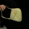 Schöne Fi Retro Lock Schnalle Satteltasche Echtes Leder Frauen Tasche Design Echtes Leder Weibliche Schulter Unterarm Umhängetasche u5u9 #