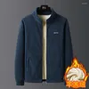 Chaquetas para hombres Chaqueta Otoño Invierno Lana de cordero Cálido Piel Amigable Cómodo Cremallera Soporte Cuello Deporte Moda Versión coreana Abrigo