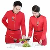 Herfst Winter Hotel Kostuum Unisex Voedsel Ober Uniformen Lg Mouw Chinese stijl Restaurant Service Werkkleding J3rO #