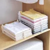 Supports de rangement en tissu pliants supports de finition de garde-robe de vêtements simples maison chemise sous-vêtements organisateur conseil artefact 240319