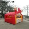 wholesale 5x5x3.5mH Nice design inflatable food booth inflatable concession tent kiosk bar trade show boot/candyfloss house with desk counter for Carnival party