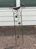 屋外メタルガーデントレリス登山植物100cmアンティークアイアンバタフライ鳥の装飾ガーデンプラントサポート240320