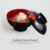Bols Miso Bol Petite Soupe Riz Japonais En Plastique Service De Mélange Fleur Ramen Traditionnel