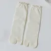 Calzini da donna 1 paio di cotone pettinato di alta qualità con punta divisa unisex semplice e confortevole a due dita Harajuku uomo donna Tabi