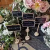 Party Decoration 20st Mini Chalkboard Sign With Easel Stand Food Etiketter för Buffet Blackboard -anslagstavla Signs Weddings