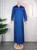 Urban Sexy Dresses Tassel Shirt Dress For Women Turkey Wears African Abayas Loose Boubou Party Casual Maxi Robe Office Work Female Clothing yq240330