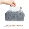 Ciieeo 1pc Box TOWEL Living Room Astronaut Paper for Home Napkin Storage Container Resin Issue Holder