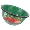 Bowls Enamel Bowl Basin Kitchen Enamelware Lard Spaghetti Soup Holder Decorative Storage Salad Instant Noodle Mixing