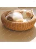 Trasportini per gatti Originali fatti a mano in vero rattan rotondo Muppet Nest Four Seasons Universal Summer Cool Oversize Bed Cage Pour Chat