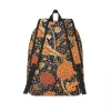 Sacs William Morris Orange Cray Floral Art Canvas Backpack for Women Imperproping College School Textile Match Sac Impression Bookbags