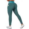 Pantaloni da yoga tascabili da donna taglie forti Vita alta elastica Push Up Fitn Leggings sportivi Ragazze Allenamento in palestra Pantaloni sportivi Heycomb 13GB #