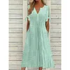 Vestido feminino de verão Hole Hollow Out V Lace Brill