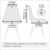 Wasserdichte Schalenstuhl Deckung GLASTISCHER STUHR DEGEBOTEN SOLTER COLOR Protector für Stühle ausgestattet Küchen Wohnzimmer für Wohnkultur 1pc
