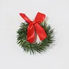 Decoratieve Bloemen Kerst Kleine Krans Ringen Voor Pijlers Kerst Mini Kransen Decor Ornament Decoraties