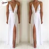 Robes décontractées PULABO Femmes Bohème Longue Fête Bal En Mousseline De Soie Maille Maxi Solide Spaghetti Sangle Dos Nu SunParty Femme Robe Robe