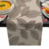 Chemin de table moderne minimaliste feuille modèle européen maison cuisine décoration simple frais fête mariage décor accessoires yq240330